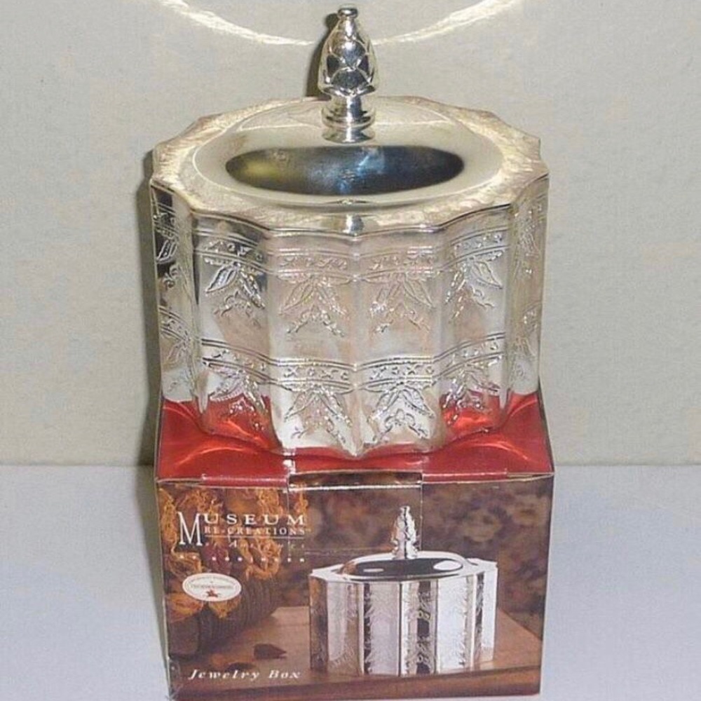 COPY - Godinger 1991 Jewelry Box/Trinket silver plated